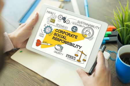 63427972 - business marketing communication and corporate social responsibility concept